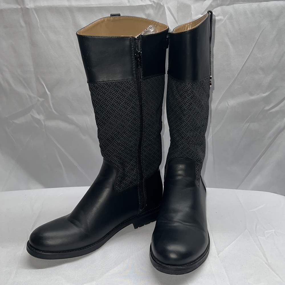 Cole Haan Gray/Black  Brennan Riding Boots Women’s size 5.5
